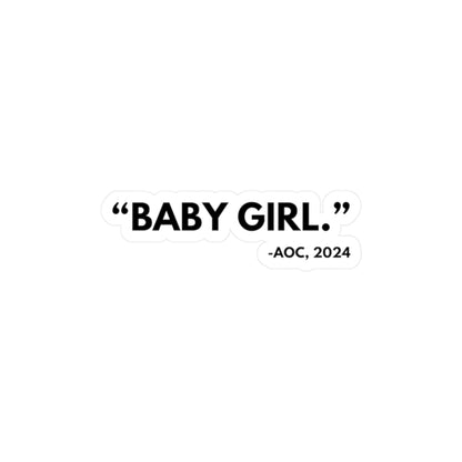 "Baby Girl" Sticker