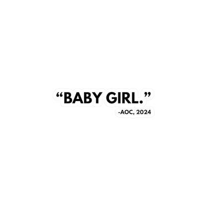 "Baby Girl" Sticker